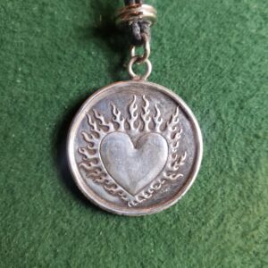 Flaming Heart Medallion