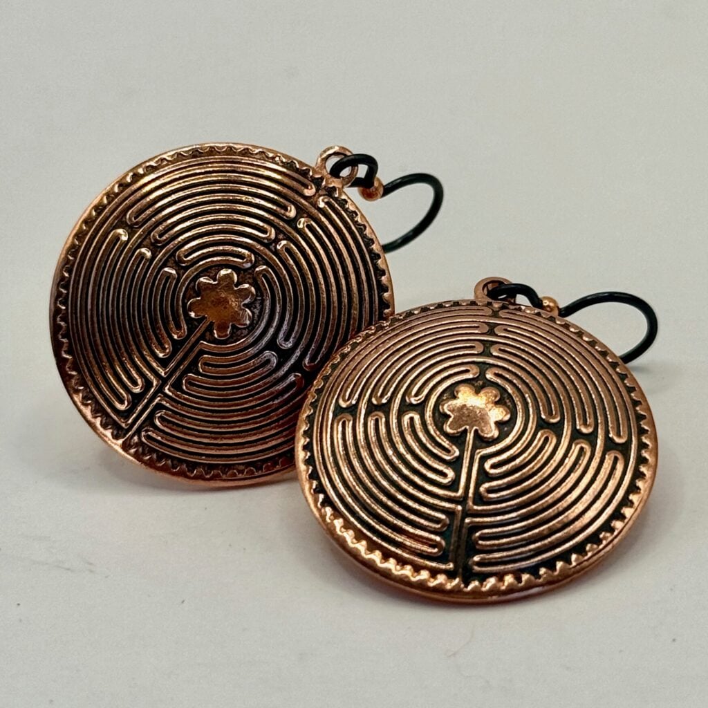Chartres Labyrinth Earrings