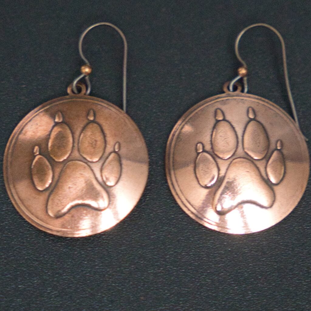 Dog Paw Earrings