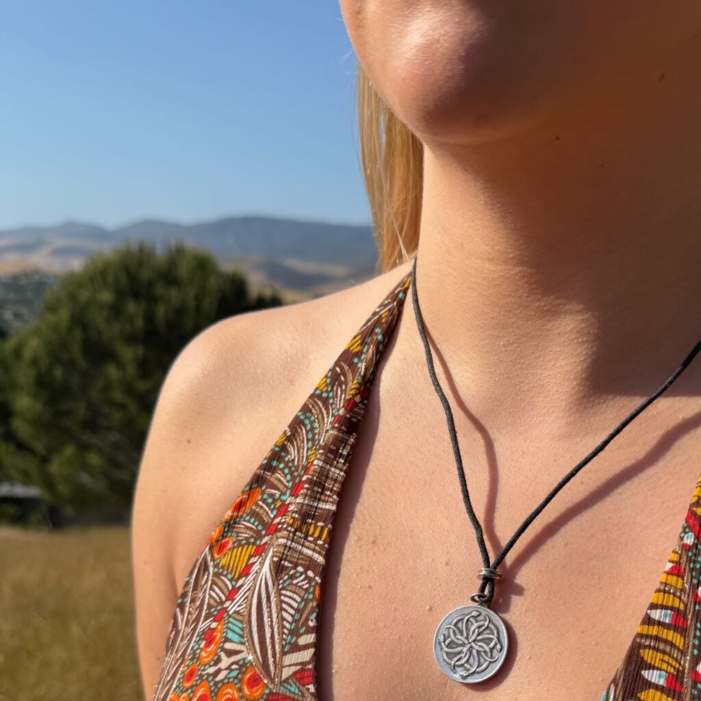 Serpent Medallion on Female Model