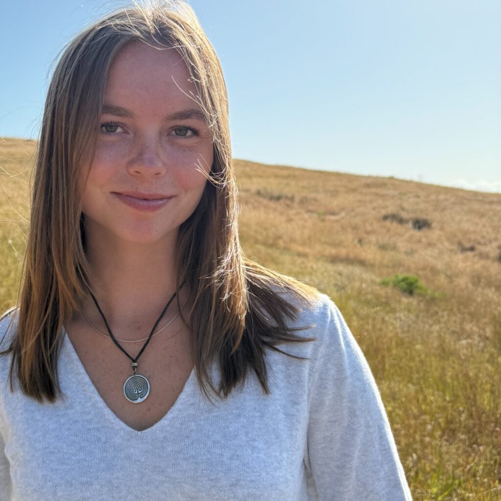 Female model wearing Tree of LIfe Medallion