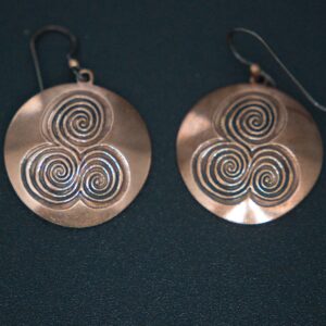 Triple Spiral Earrings