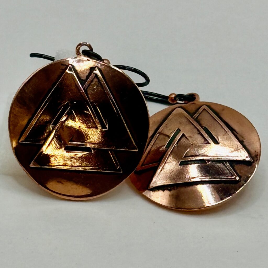 Valknut Earrings