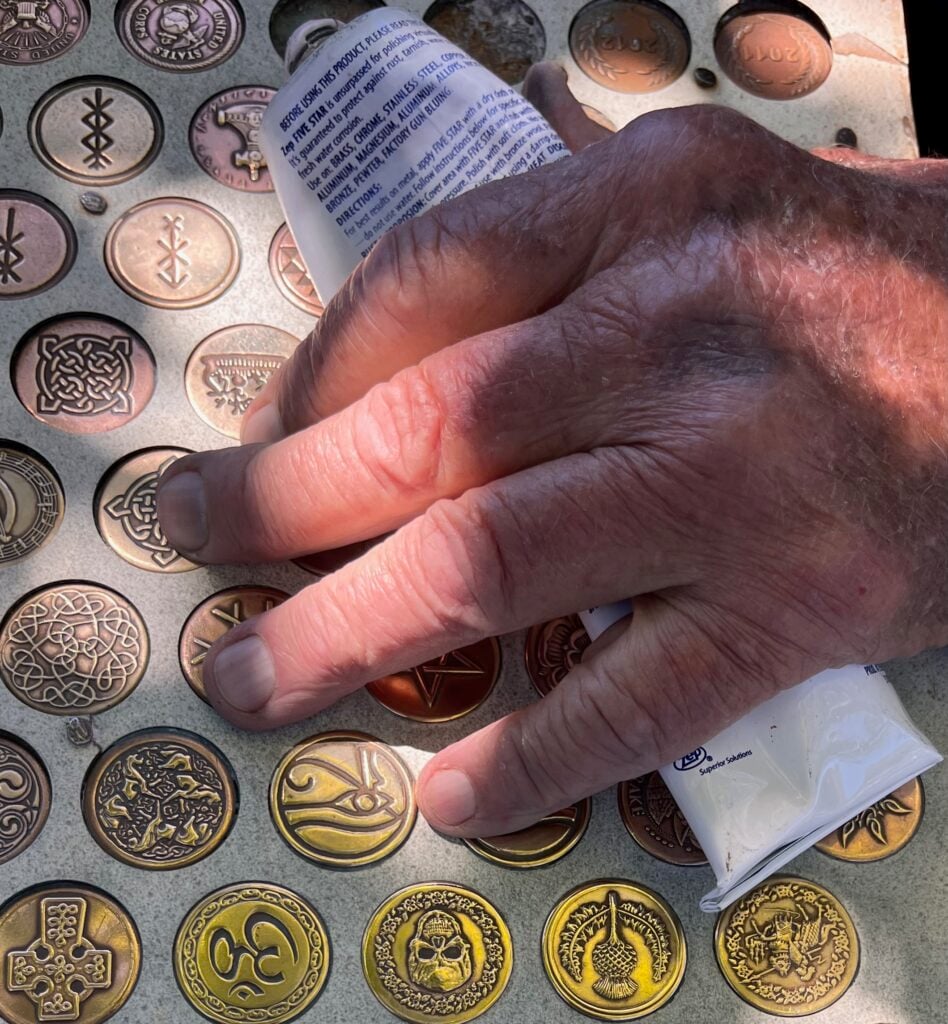 Display coins